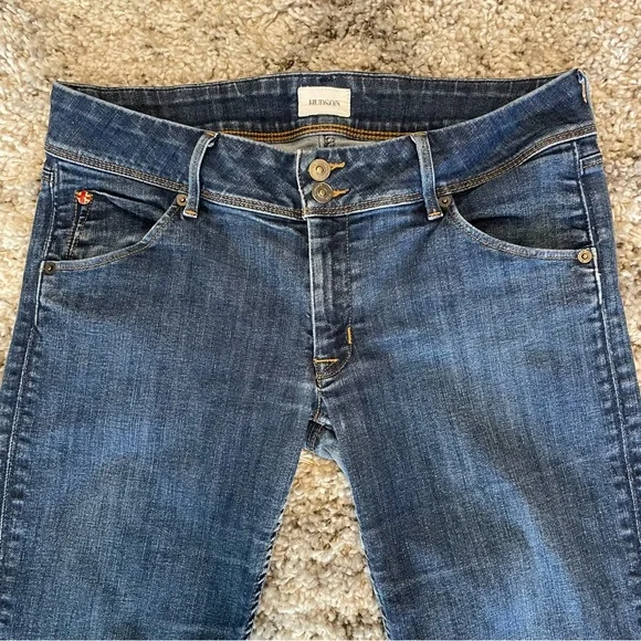 HUDSON Collin Flap Skinny Ankle Jeans | Raw Hem | SRDN Wash | Size 30 - Picture 3 of 13